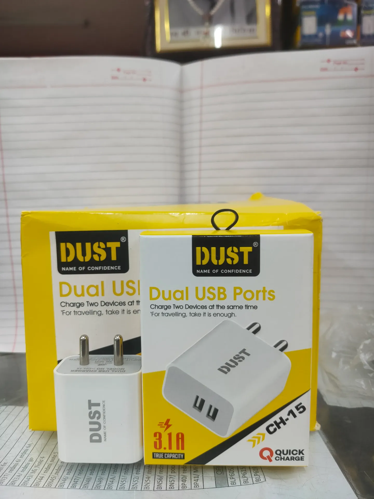 Dust CH-15/3.1A Type C  Doul USB Charger