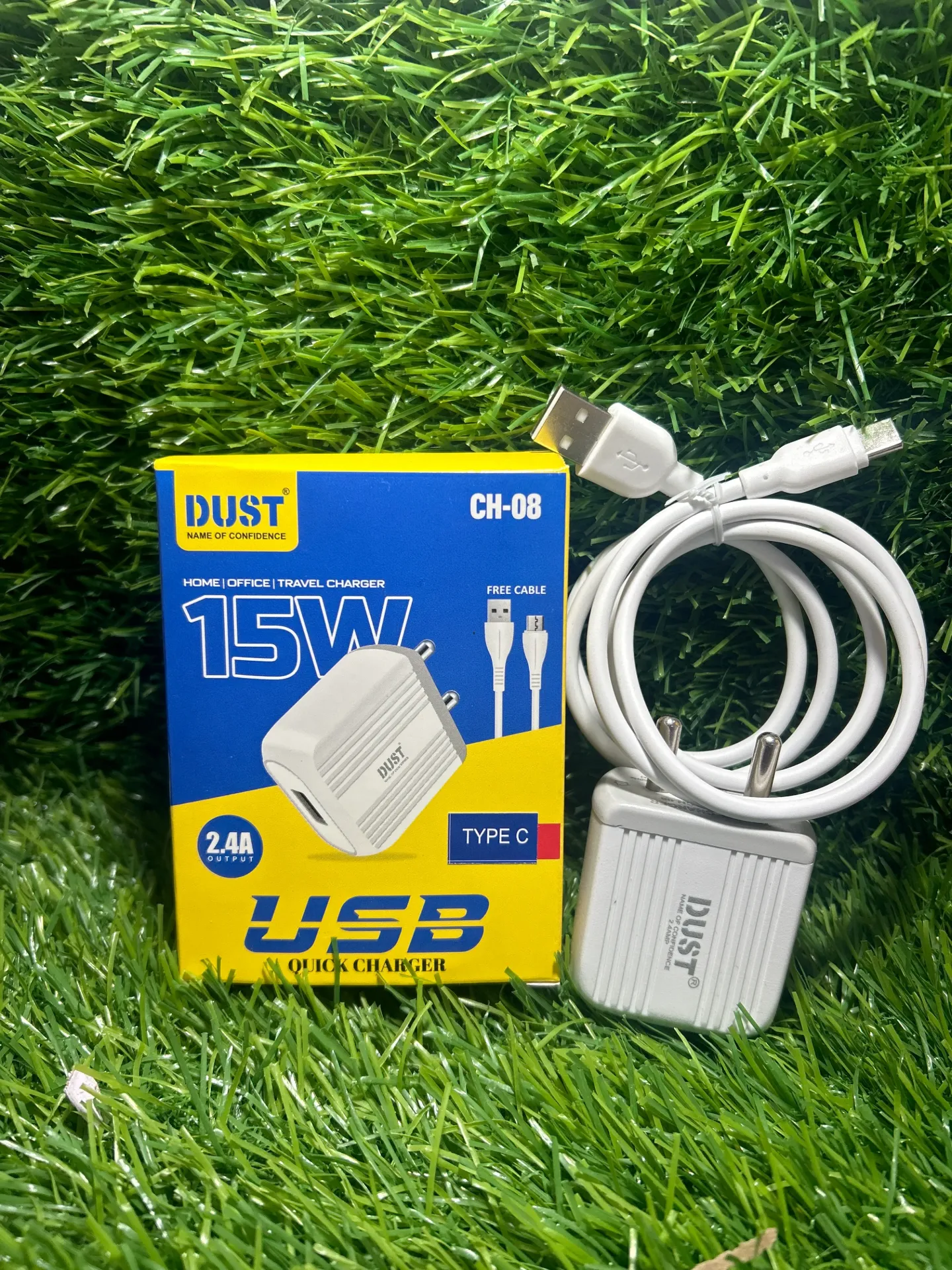 DUST CH-08/15W/2.4A Type C  Single USB Charger