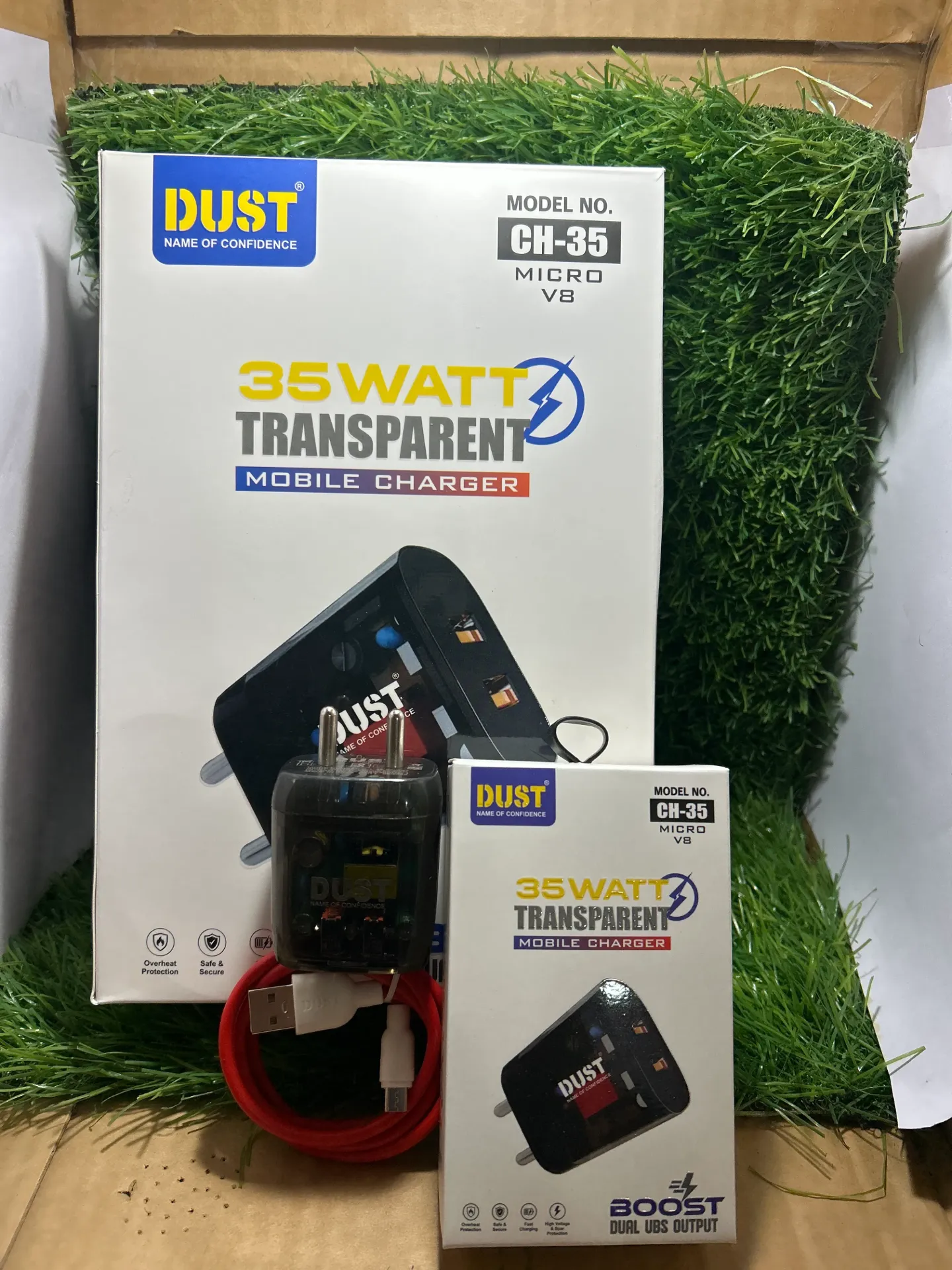 Dust CH-35/35W V8/Micro USB Fast Charger
