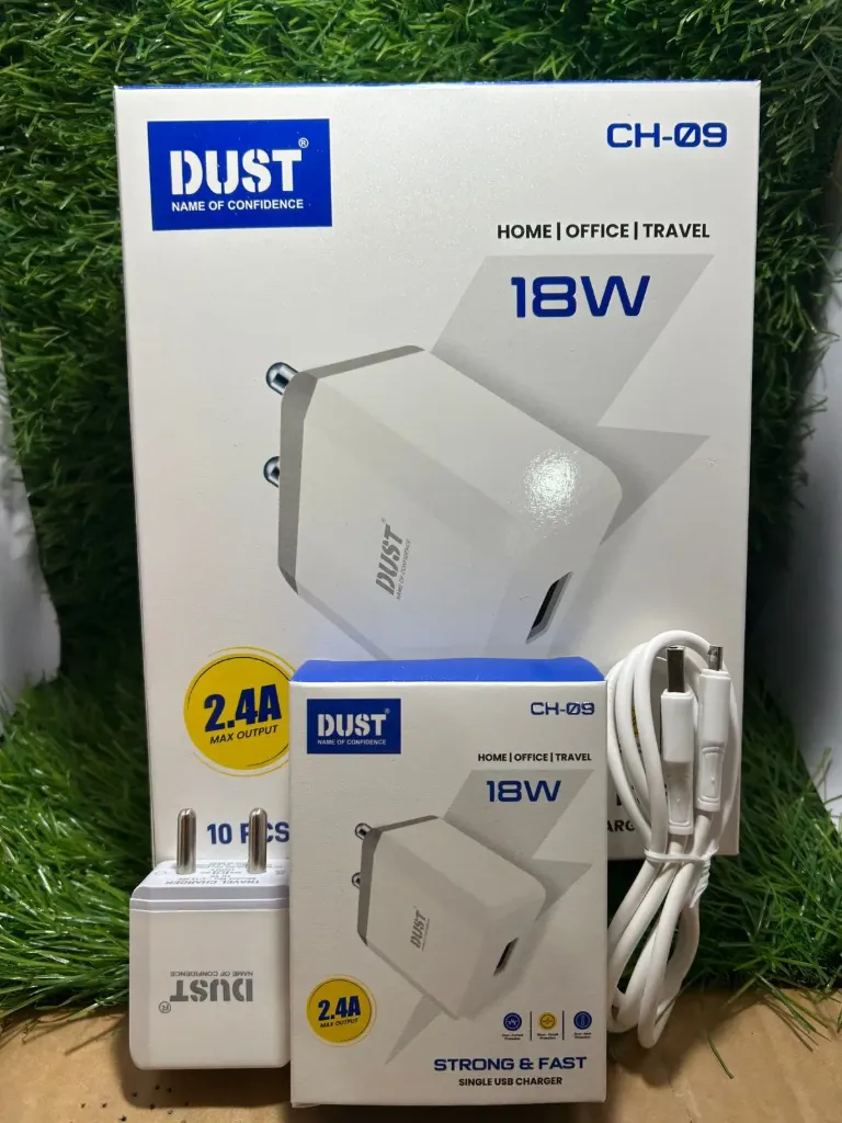 DUST CH-09/2.4A Single USB V8 Fast Charger