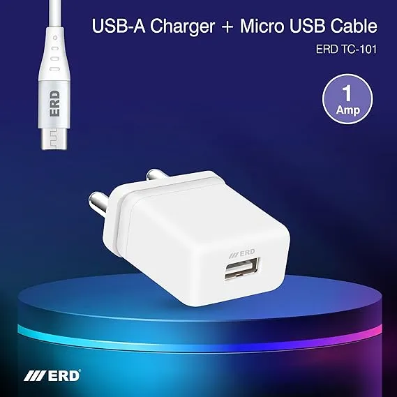 ERD TC-101 ,1A USB-A Dock Charger White 5W