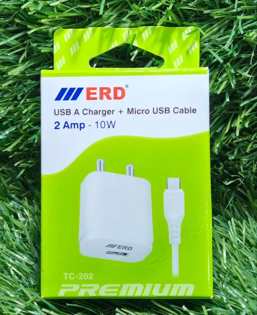 ERD TC-21/TC 202 2A USB Charger with V8 cable