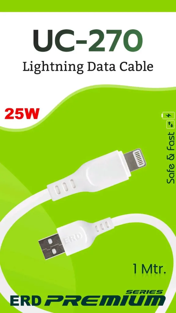 ERD UC-70/UC-270 Lighting Data Cable/IPhone Cable