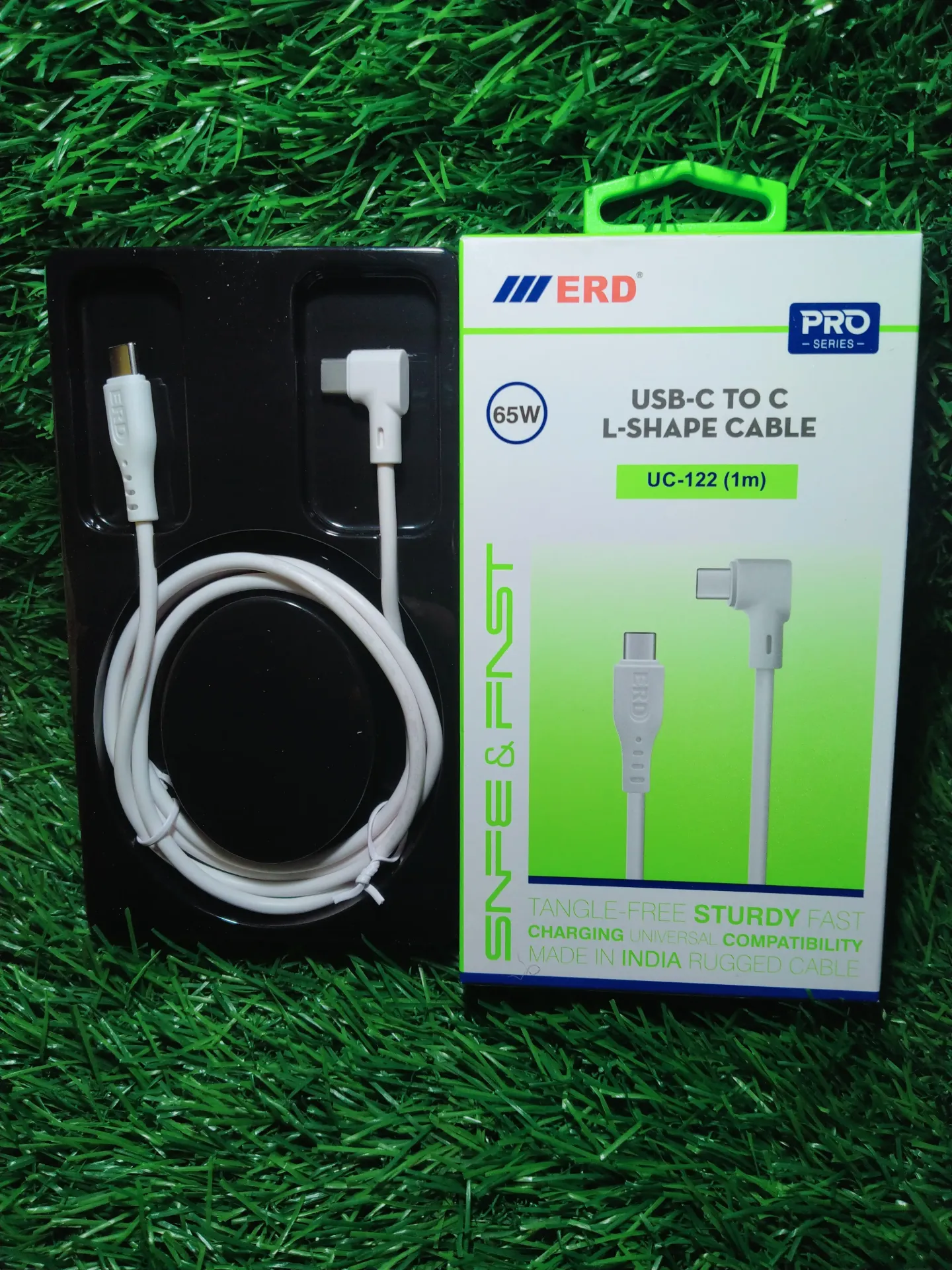 ERD UC-122 ,L SHAPE,65W TYPE C TO C CABLE