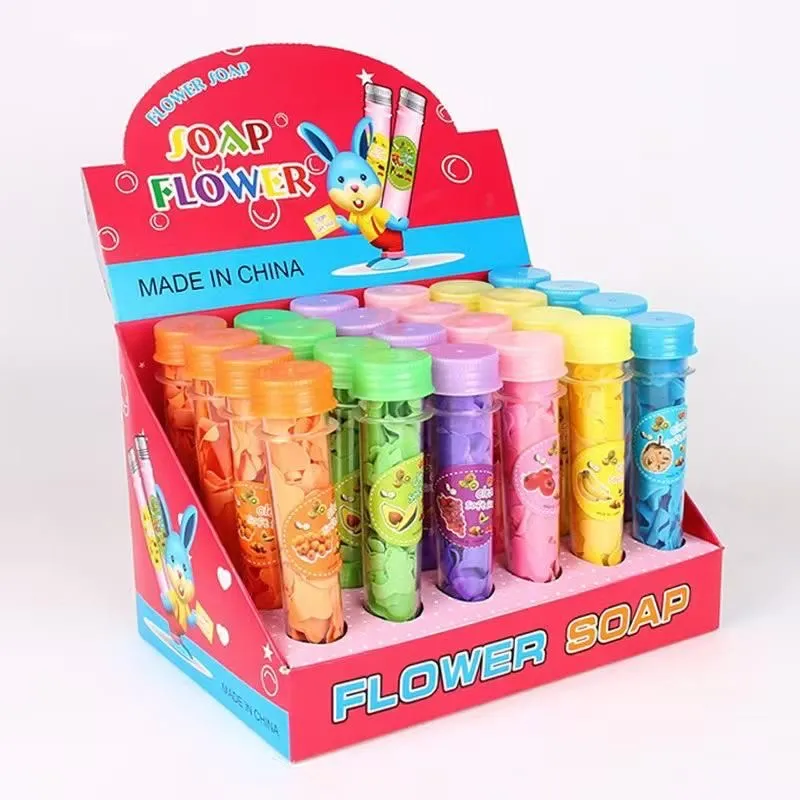 Flower Design Bottle Paper Soap