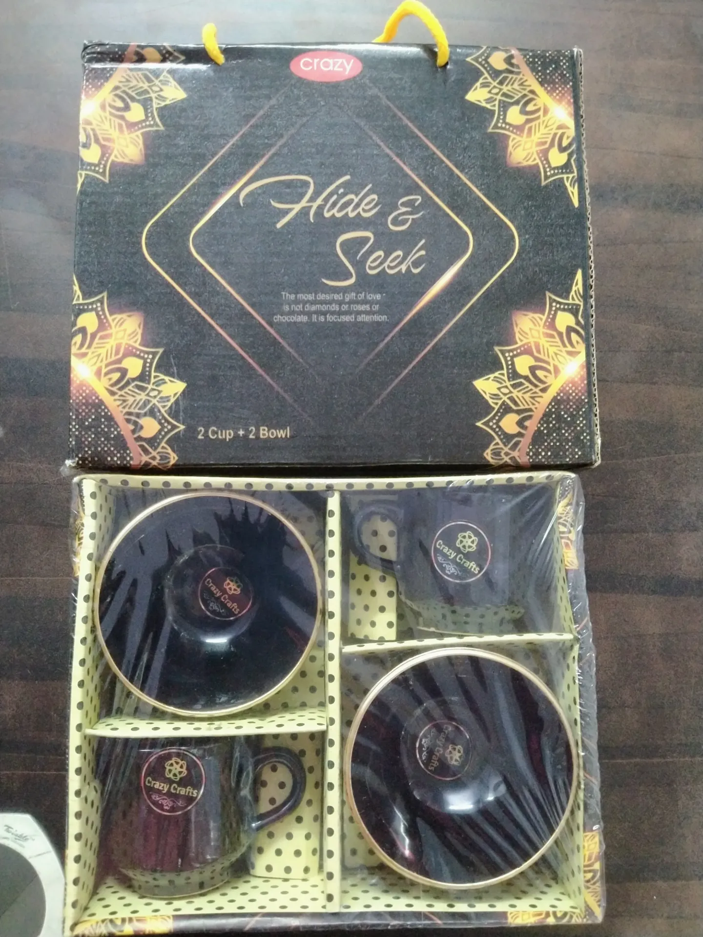 HIDE AND SEEK 2+2 cup set(pure ceramic)