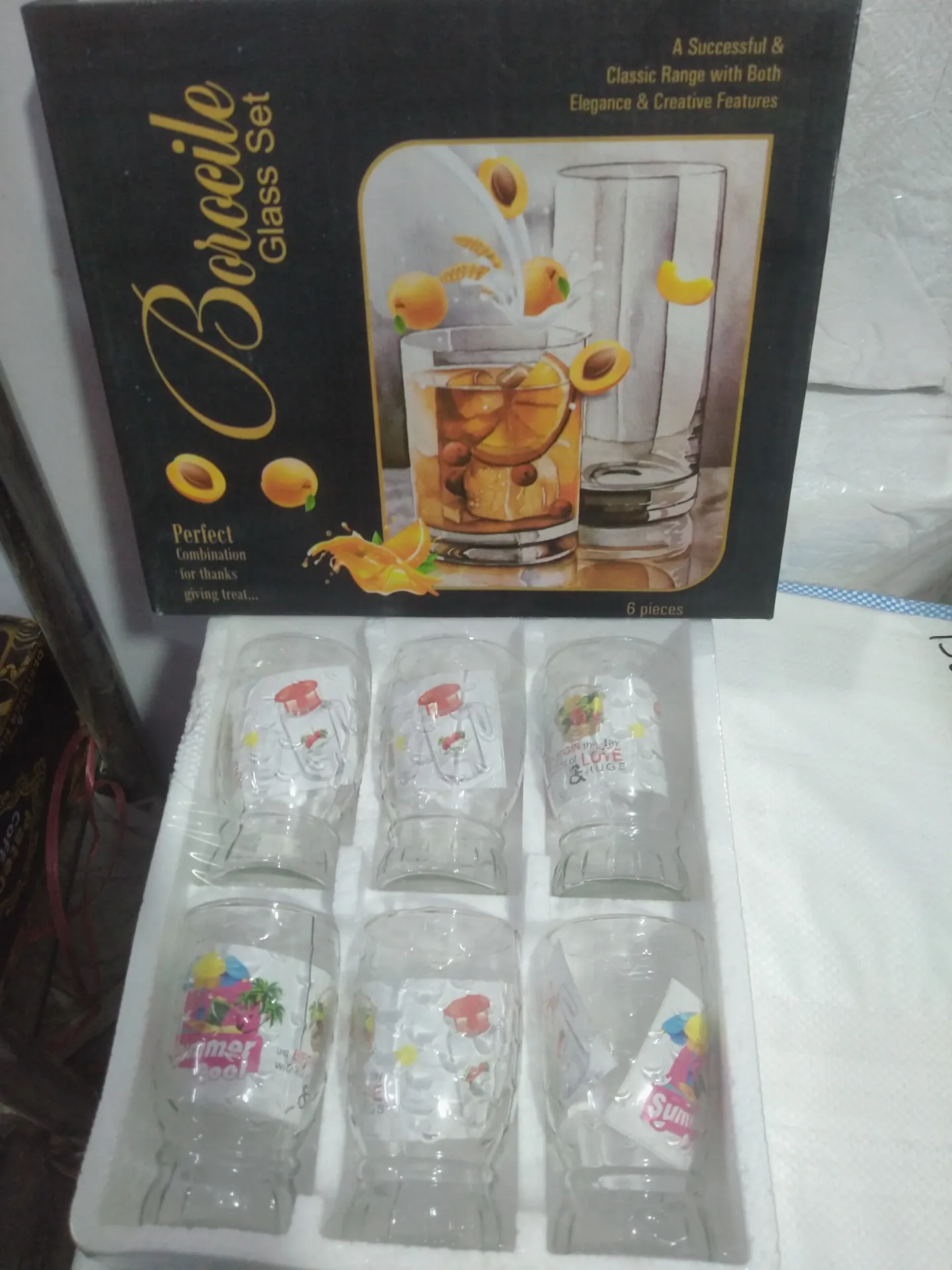 GLASS 6Pcs Set