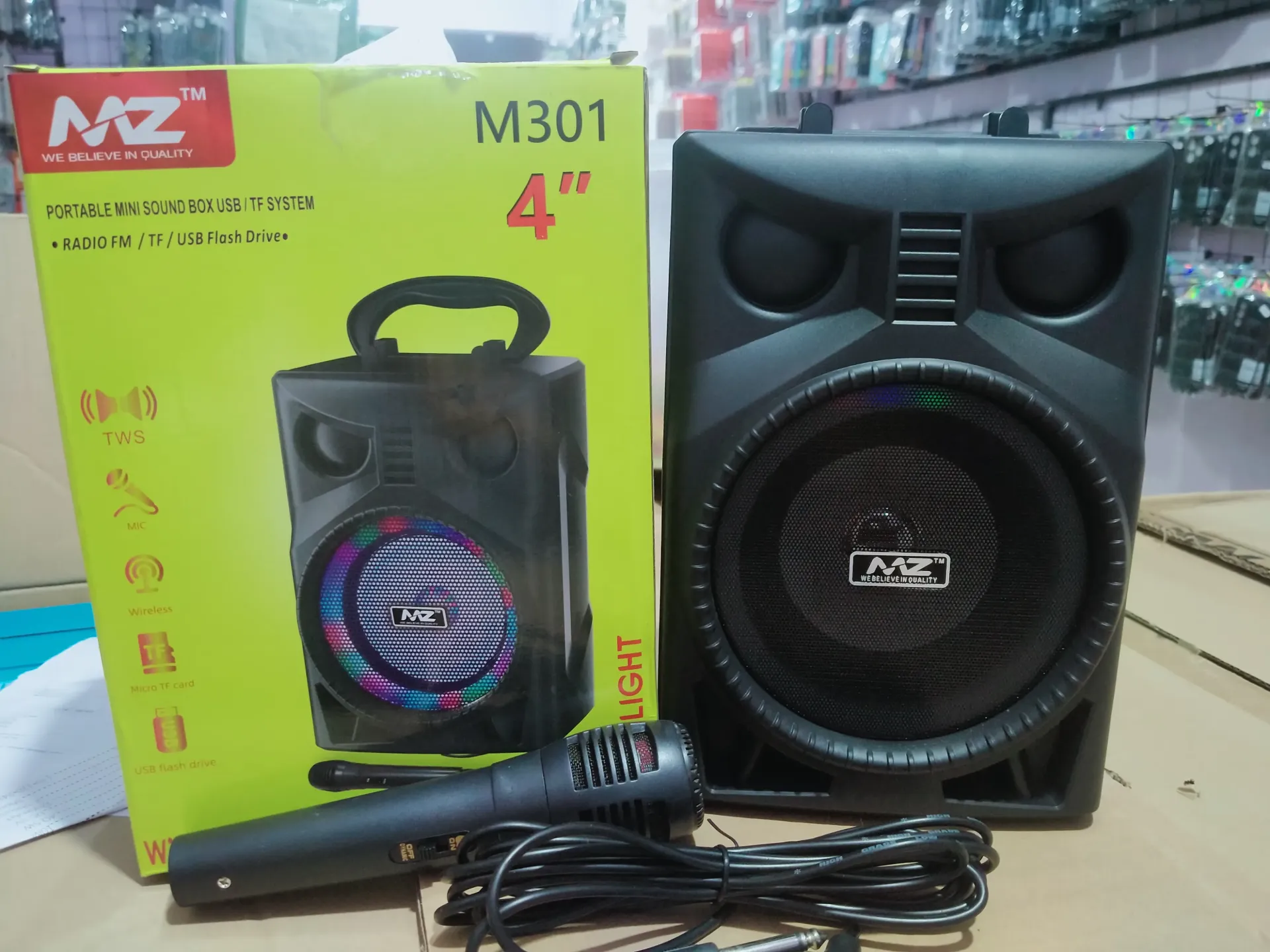 MZ M301 MINI SOUND BOX BT SPEAKER WITH MIC