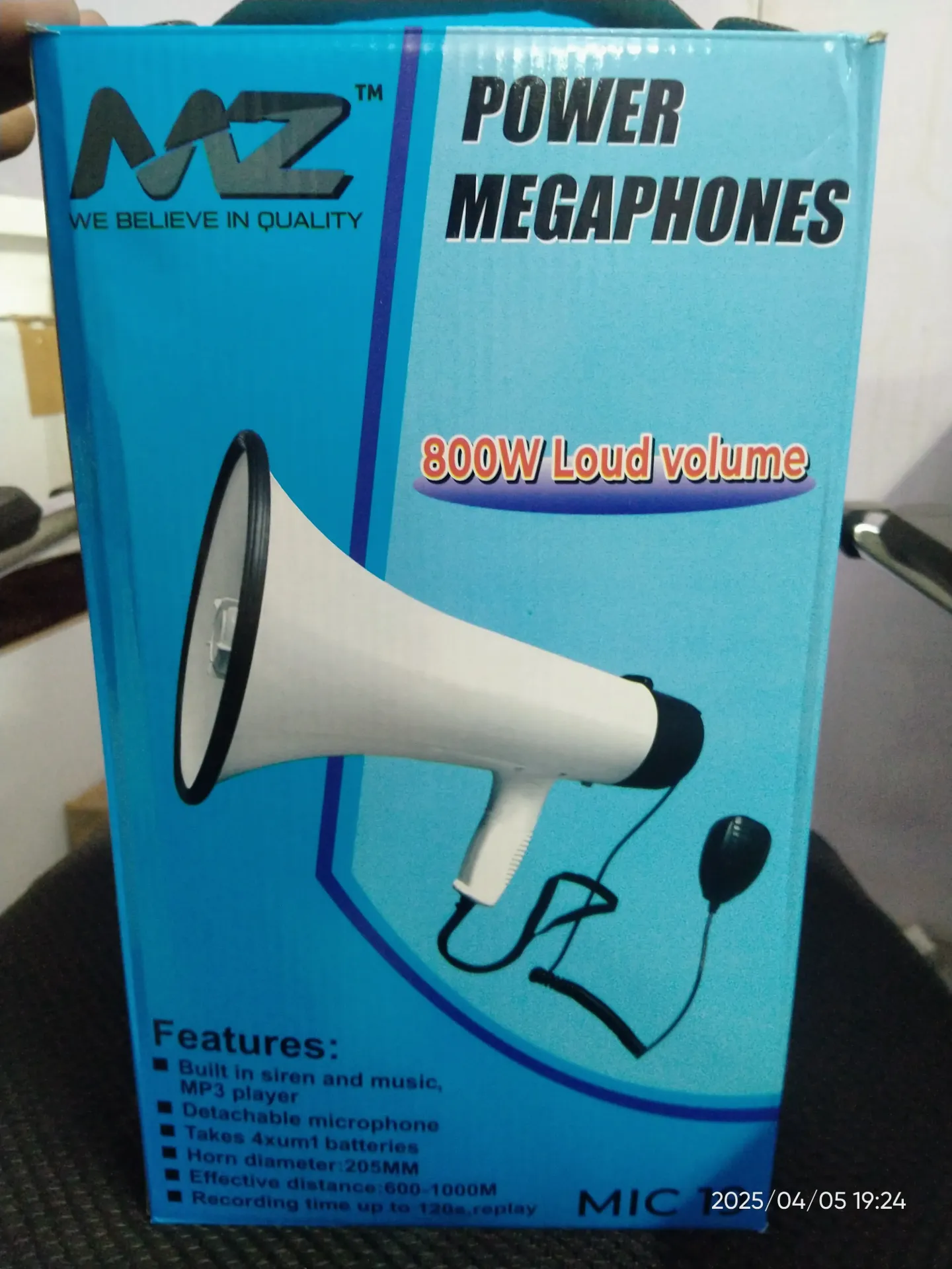 MZ MIC 19 Megaphone bluetooth speaker