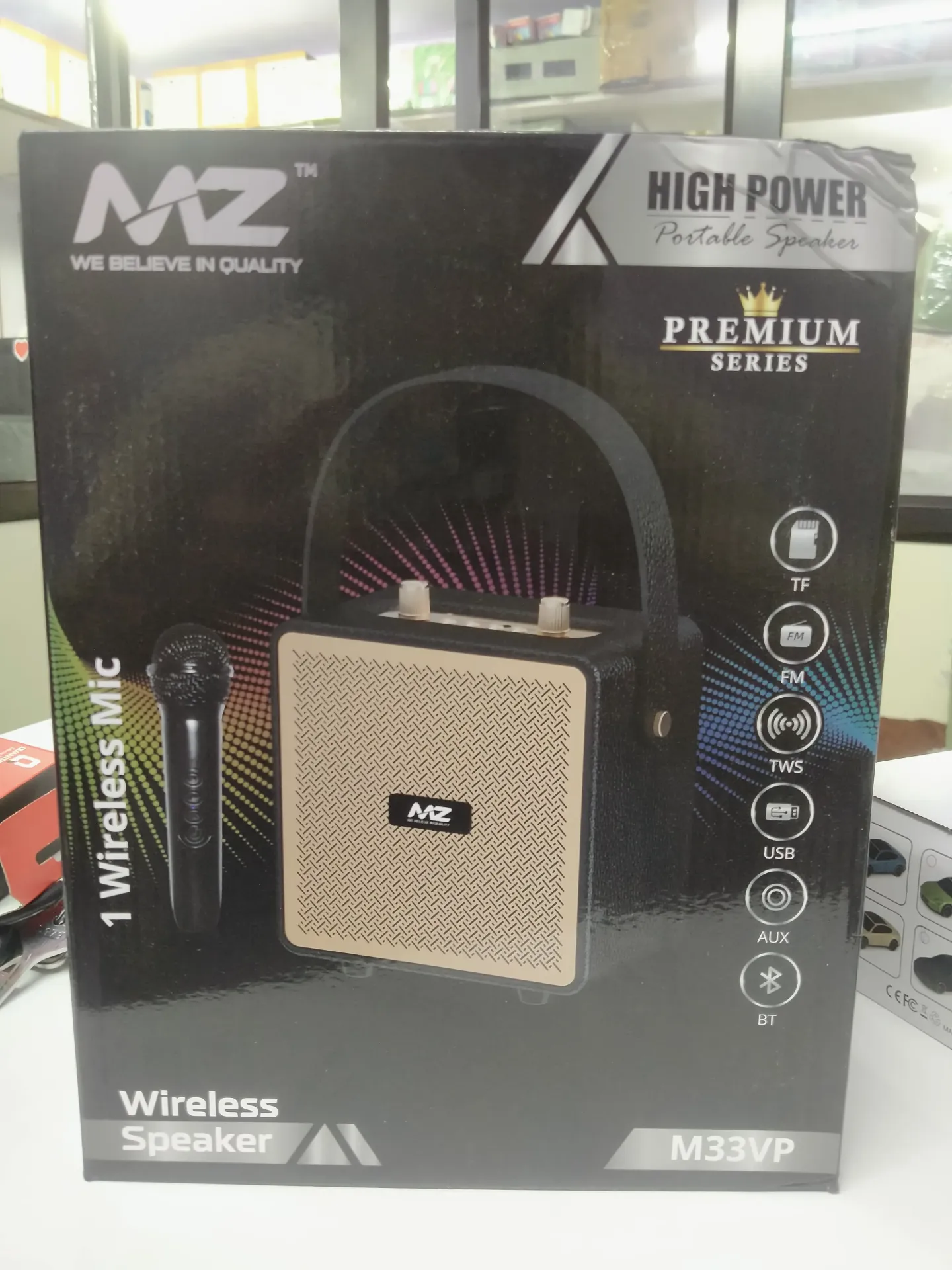 MZ M33VP Portable Speaker With 1 Wirelss Mic