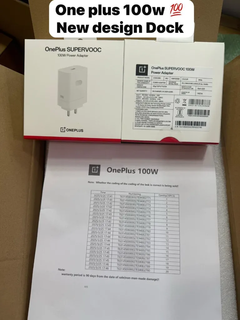 One Plus 100W SuperVOOC Original