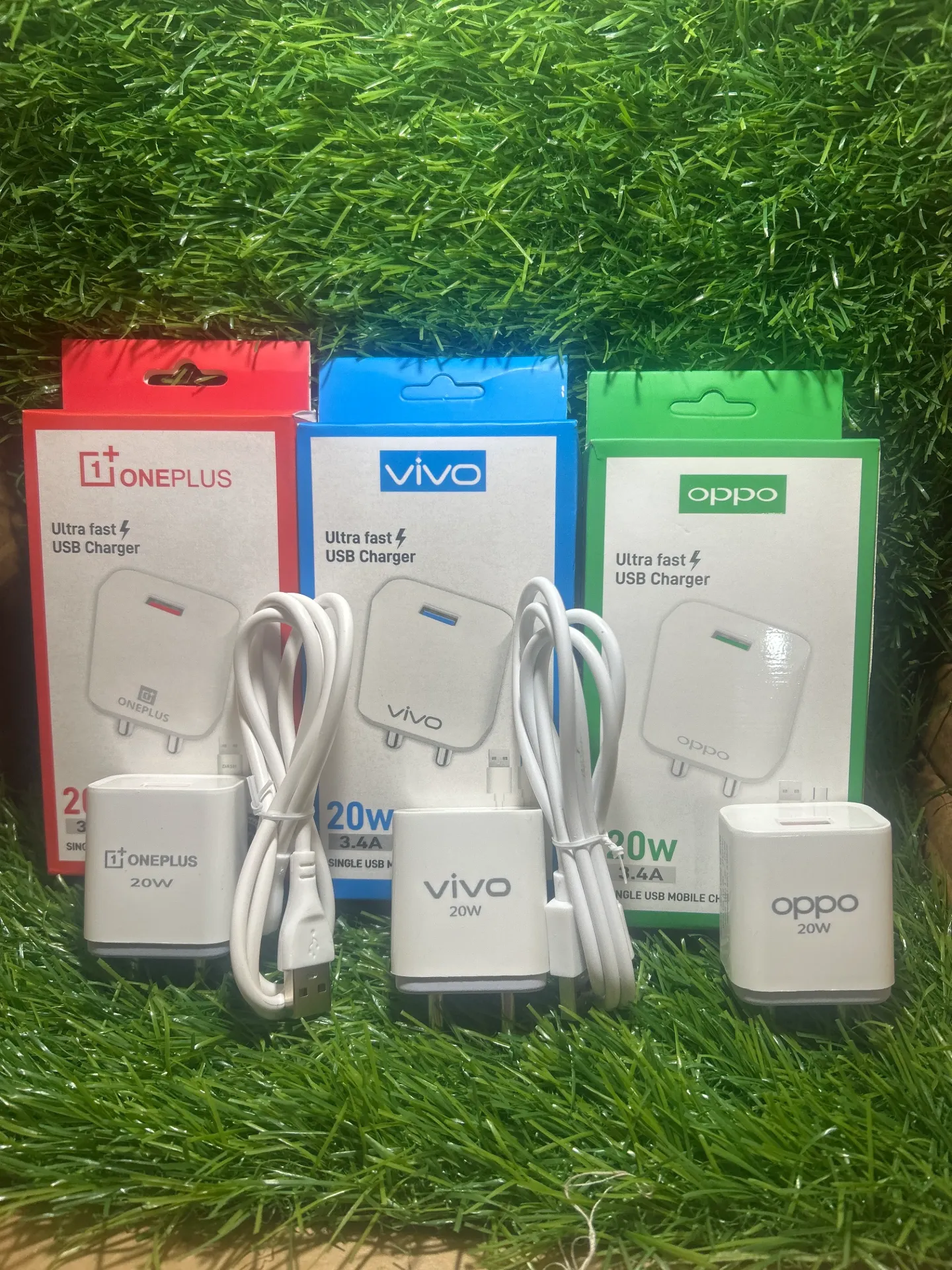 Oppo,Vivo,One+ Mi 20W Single USB Type C Charger (Oppo)