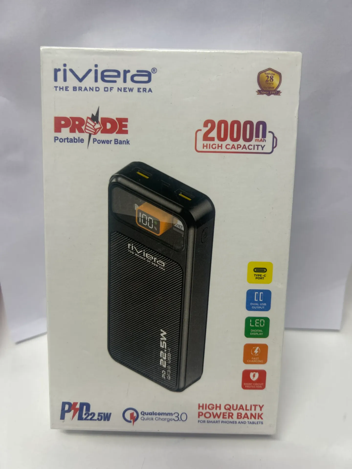 Riviera Power Bank- Pride 20000 Mah