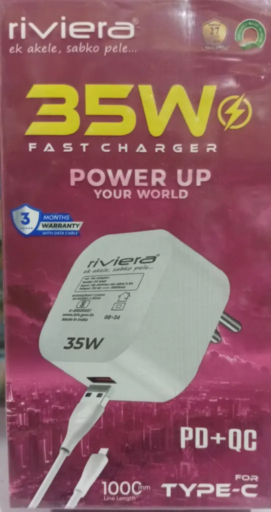 Riviera 35Watt PD V8 Charger