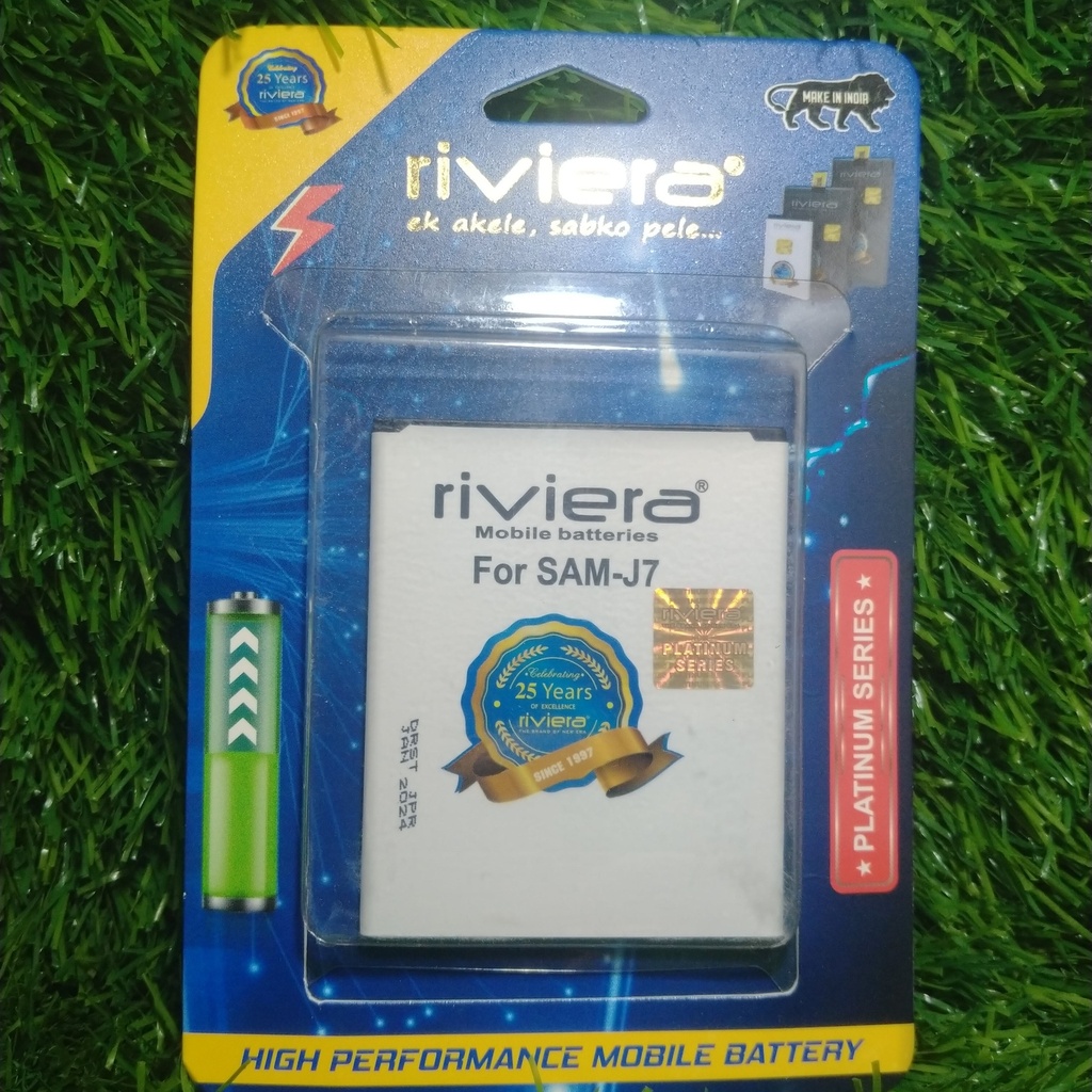 Riviera SAM-J7 Battery 100 pic battery with mission sindoor helmet free