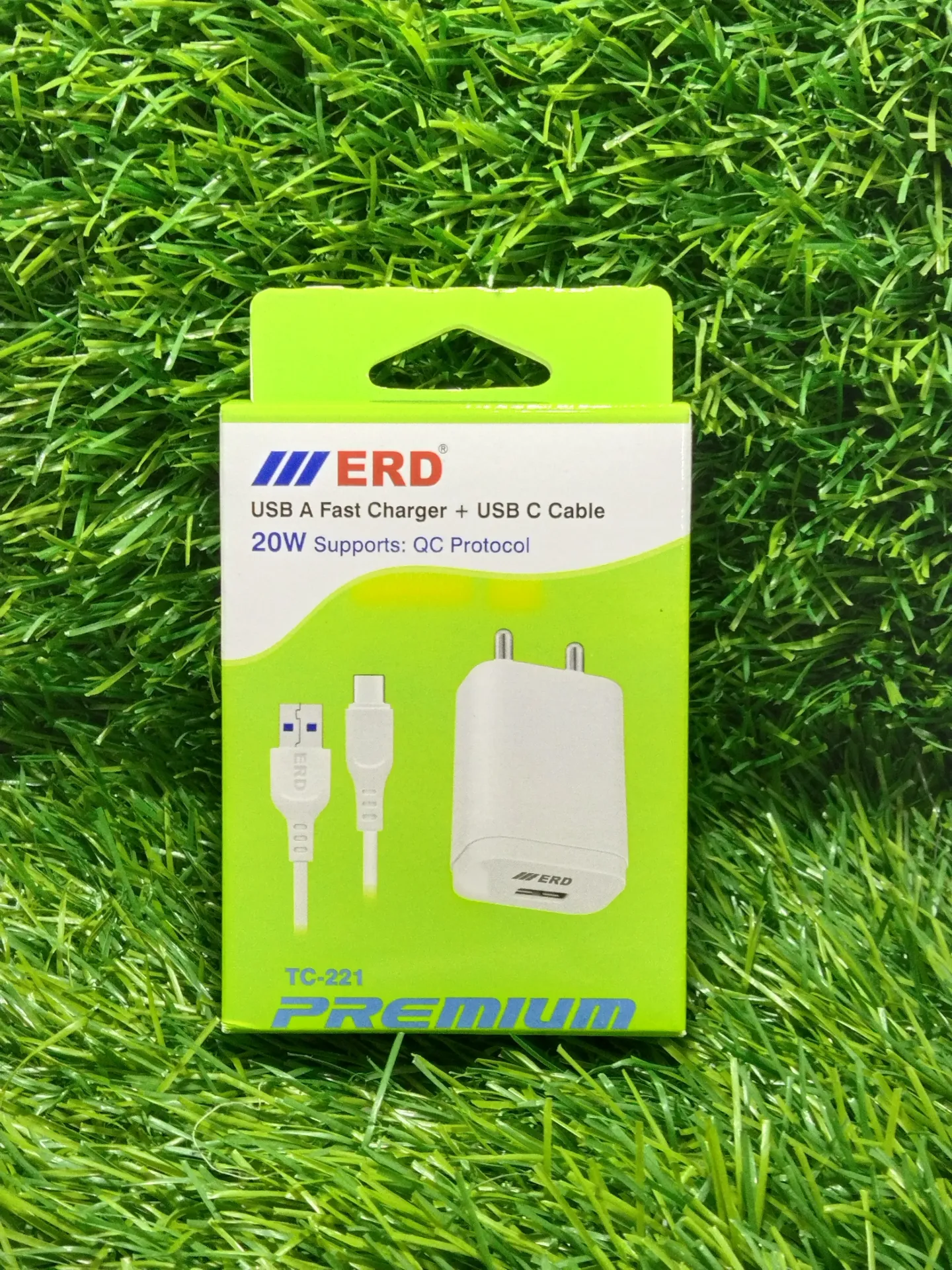ERD TC 221 Charger + USB-C QC 20W