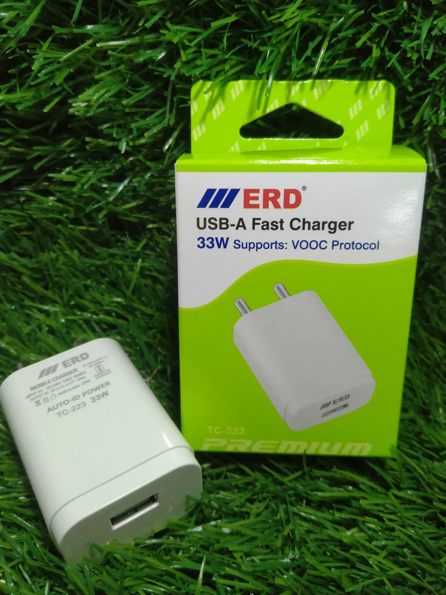 ERD TC-223 ,33W, VOOC USB CHARGER+ USB-C VOOK 33W cable