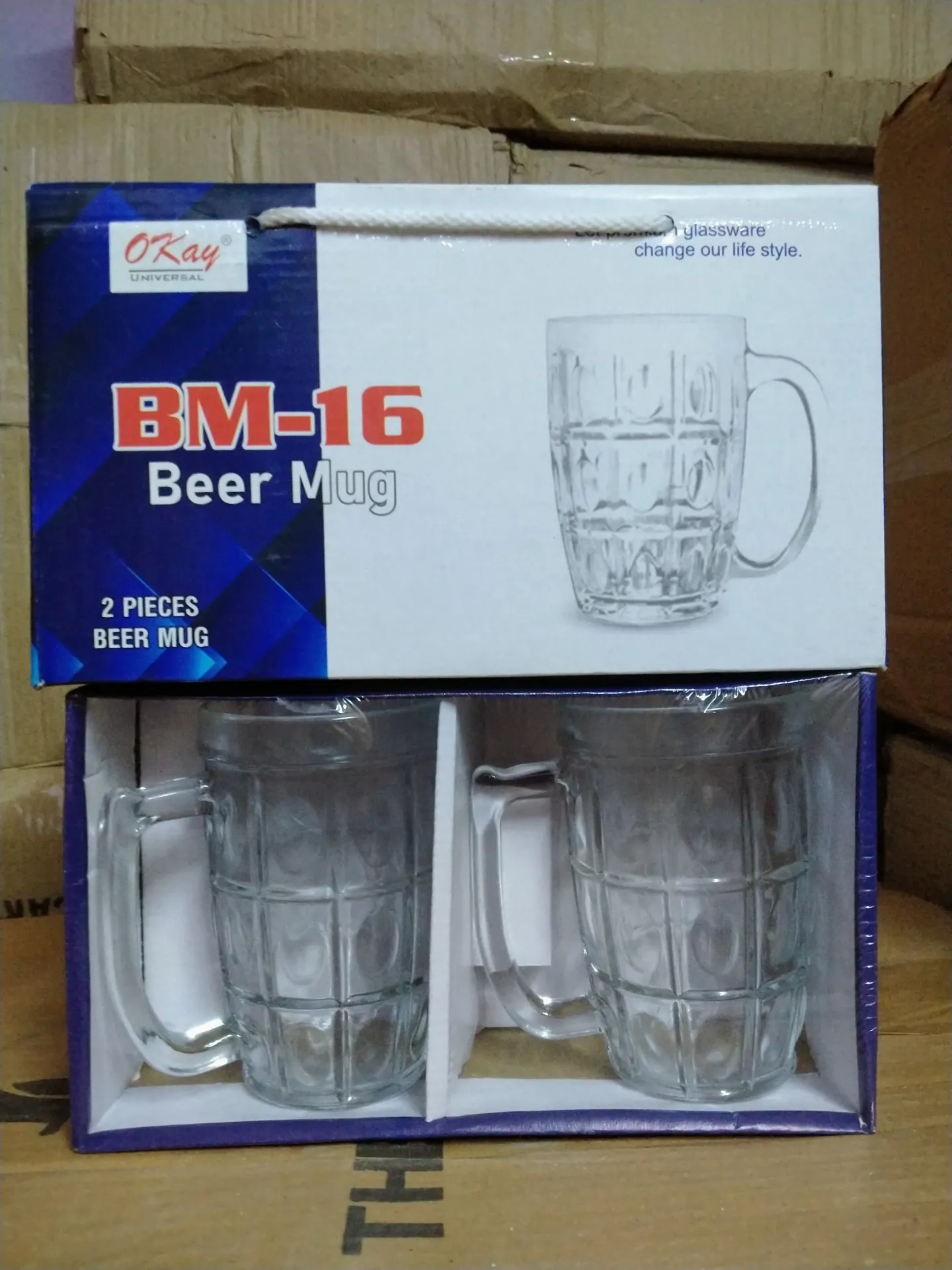 BEER MUGS 2pcs set