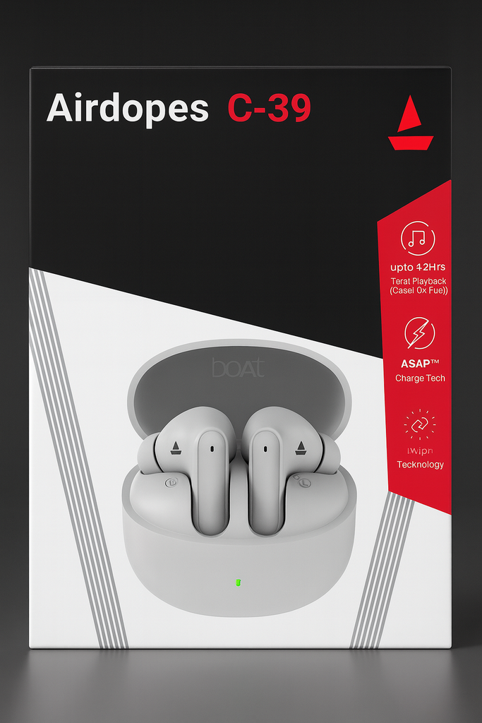 Boat Airdopes C-39 Wireless Bluetooth Earbuds