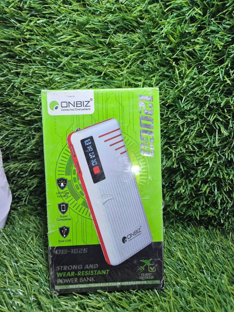 OnBiz OB-1026 12000mAh Power Bank