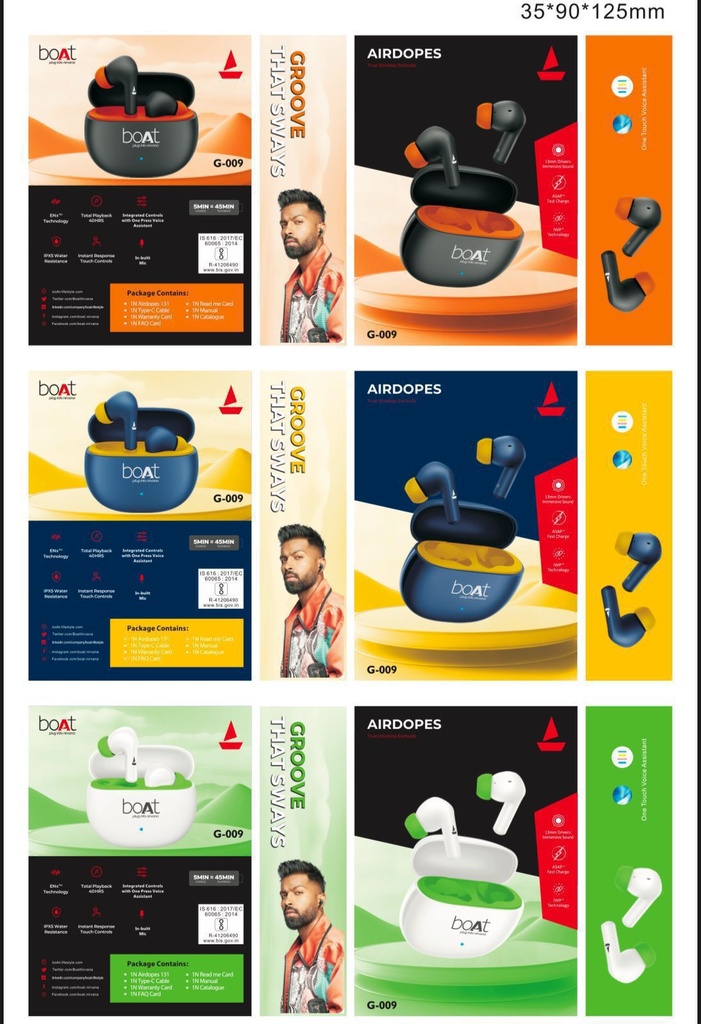 Remeo PODS Airdopes 81 AND G009