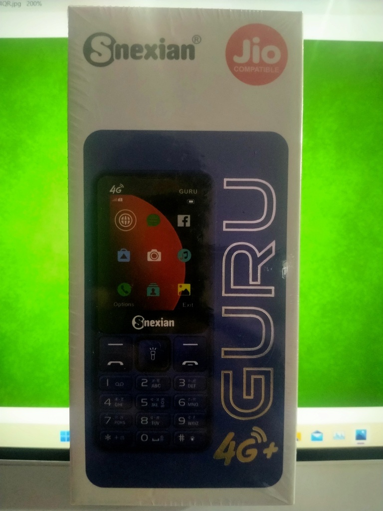 [Ch] SNEXIAN GURU 4G,2.4inch display Jio compatible mobile phone
